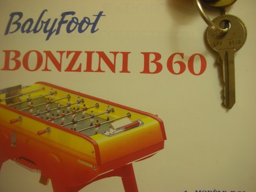 Clé baby foot bonzini - clé, baby-foot